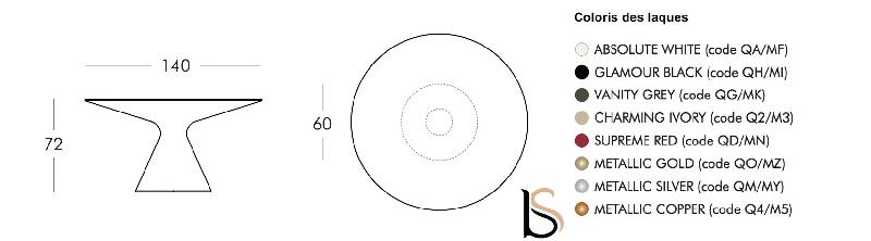 Grande table ronde laquée ED - Slide - Blanc_2