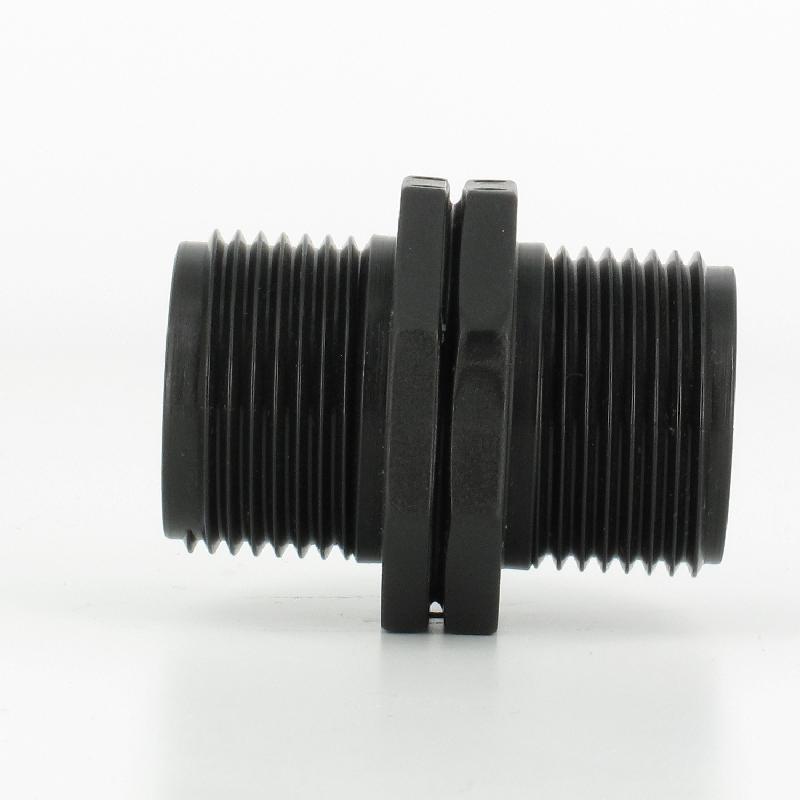 Mamelon Mâle/Mâle PP fileté 1