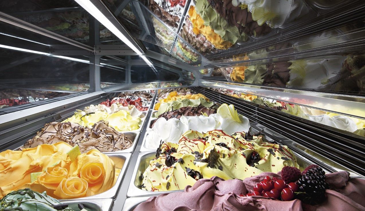 Vitrine glacier - vitres droites ou bombées - 12 à 24 bacs - design moderne et technologie avancée_2