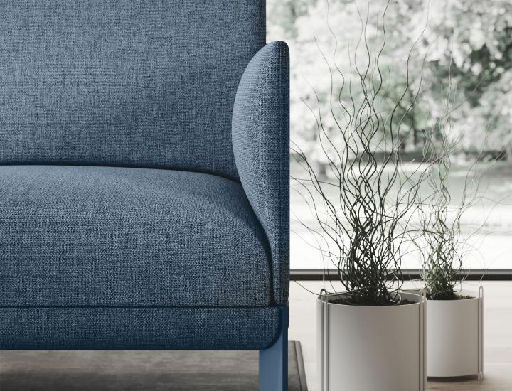 Sofa lounge  classique et moderne Festival à piètement en métal - ref : festival_2