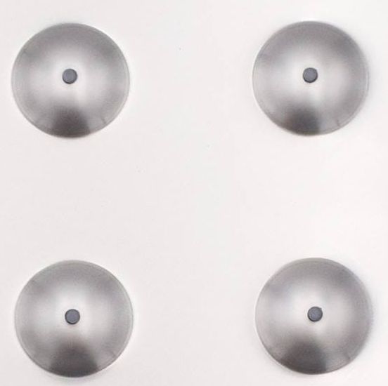 Bande d’éveil à la vigilance en inox - Direct Signalétique - 412 x 600 mm - Fixation par vissage - Intérieur / extérieur_2