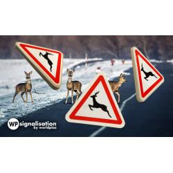 Panneau de danger A15B - Passage d'animaux sauvages - Signalisation routière certifiée_2