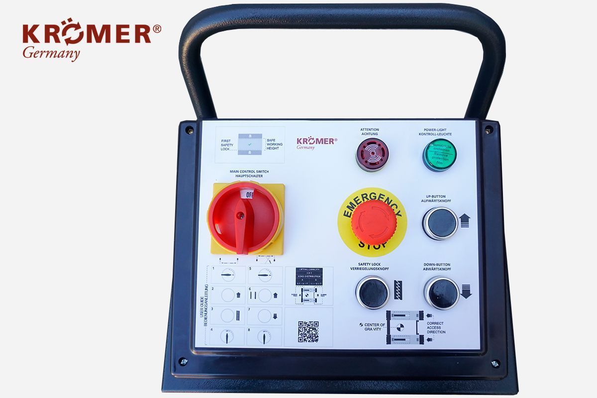 Pont élévateur à ciseaux compact, puissant et sécurisé - en anthracite X11_2