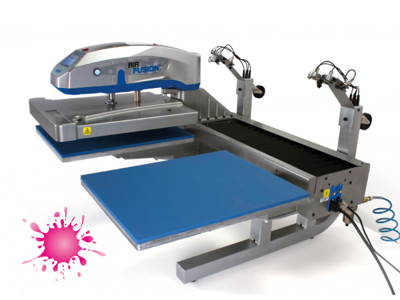 Presse à chaud pneumatique double plateau 40 x 50 cm pour un travail plus efficace et varié - STAHL'S HOTRONIX AIR DUAL FUSION IQ_2
