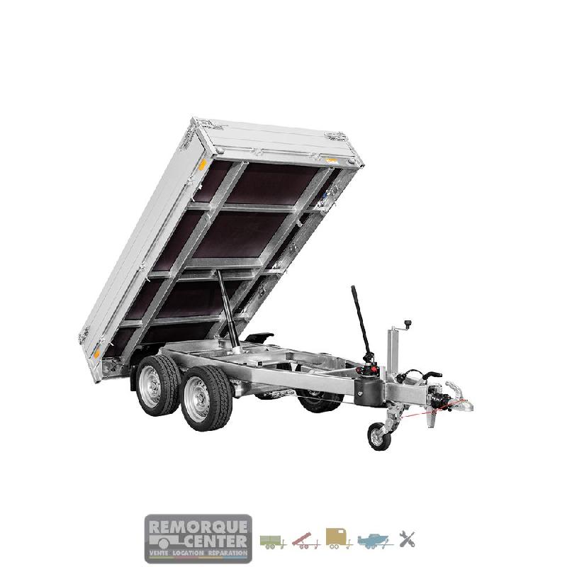 Remorque Benne SARIS - K1276 - 276 x 150 cm - PTAC : 2000 kg - 2 Essieux - Freinée - Reference -HKT-2.5X1.5_2