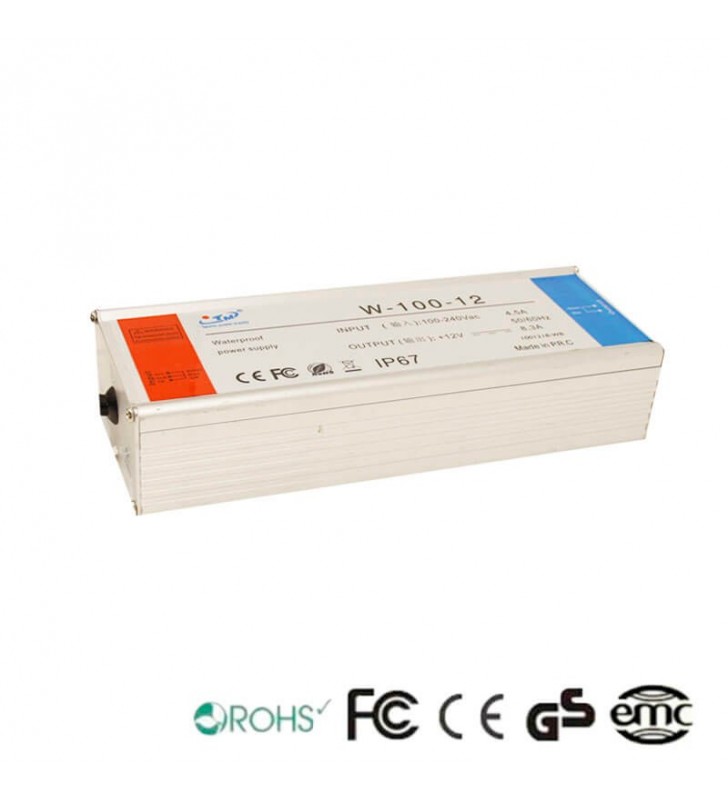 Alimentation 12V continu - 100W - 8.3A - Aluminium IP67 - Référence 9115 - Certifiée CE et ROHS_2
