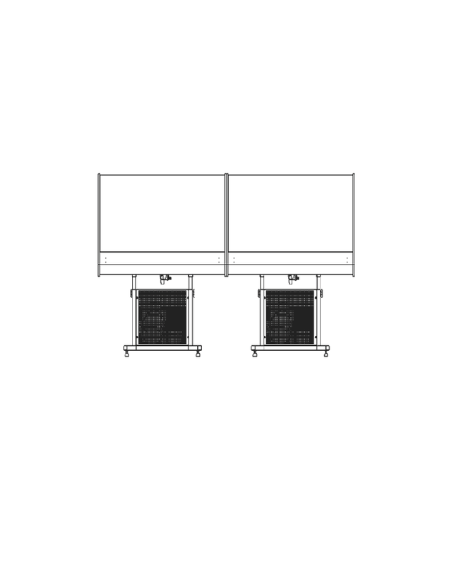 Îlot réfrigéré 2 niveaux IMPULSE 2 - bac froid positif ventilé en acier inoxydable avec vitres panoramiques plexi_2