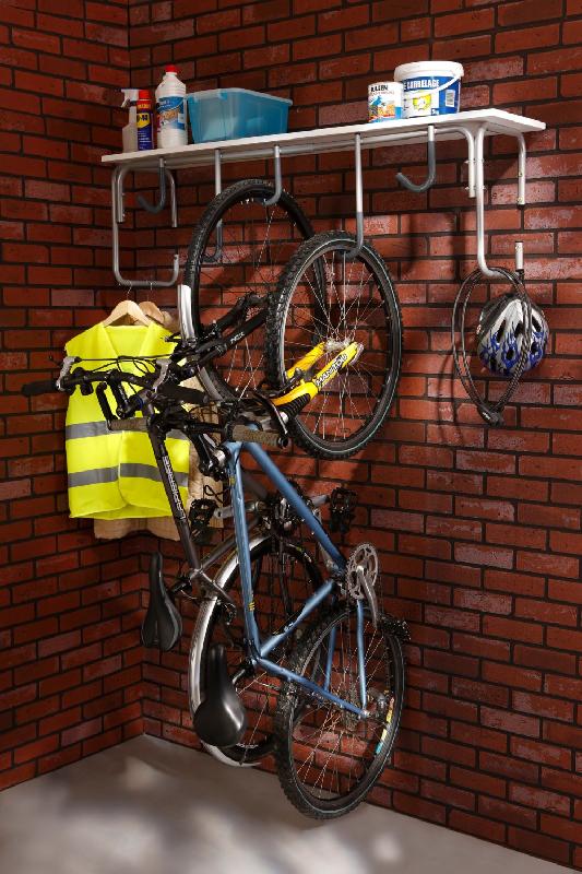 Support pour 5 vélos MOTTEZ - Acier gris, finition époxy, 65x130x36 cm - Charge 75 kg_2