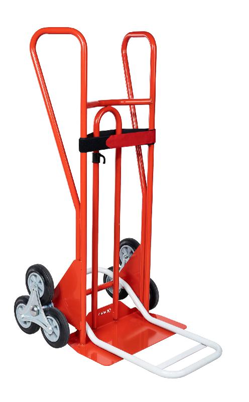 Diable professionnel - roues étoiles caoutchouc - bavette fixe et repliable - FIMM - Réf: 810 210 030_2