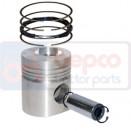 02136958 piston + segments majorés 0.010-0.25mm - référence PT-32-134A - compatible avec tracteurs New Holland, Case-IH, Fiat et Ford_2