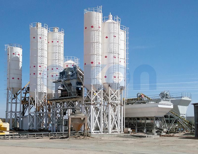 Elkomix-200 Centrale à béton fixe - 200 m³/h - performance élevée et installation modulable_2