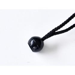 Icollier textile avec boule - Référence : ids18boule - Lot de 100 - 76cm_2