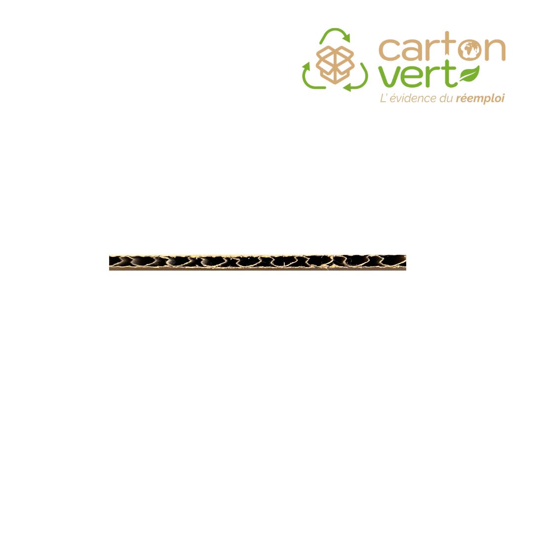 Caisse en carton simple cannelure - 48.5 x 36 x 44 cm - Fond automatique - Réemployé - Palette de 240 cartons_2