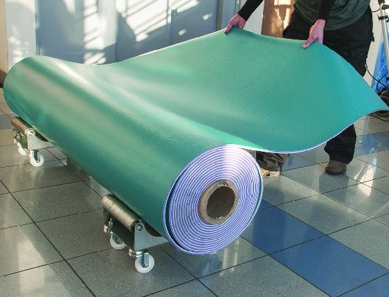 Mini dérouleuse de sols - Structure en acier anticorrosion - 100 kg max - Roues Ø60 mm_2