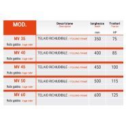 Série MV - Herse agricole Angeloni - Kit traction avec chariot hydraulique, roues et timon intégrés_2