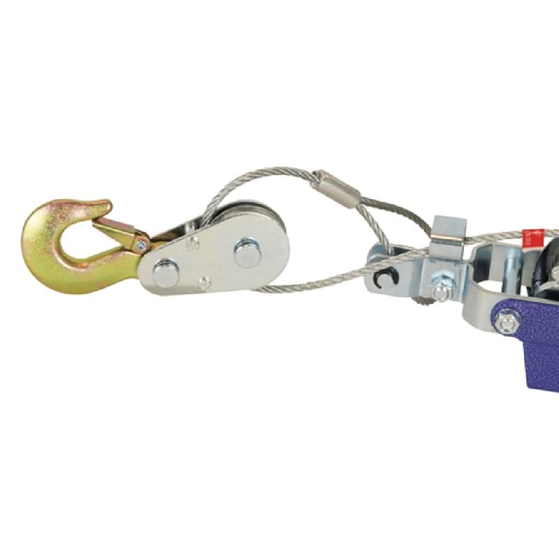 Carpoint treuil manuel portable avec câble 800 kg chrome 439327_2