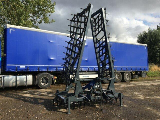 Herse plate NC DK 9.0m - Repliage hydraulique - Dents carrées de 20 - Occasion_2