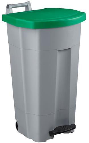 Poubelle mobile à pédale en plastique Boogy - 90L - couleurs sur demande - Fabrication Française_2