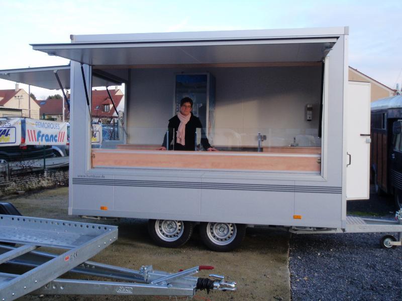 Remorque de vente - Humbaur HVKU 203421 - isotherme et équipée pour commerce ambulant_2