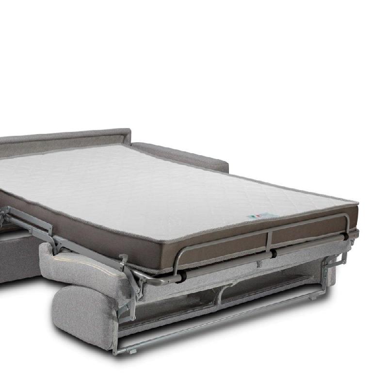 Canapé convertible express SUN Edition - cuir blanc cassé 120 cm avec matelas 16 cm_2