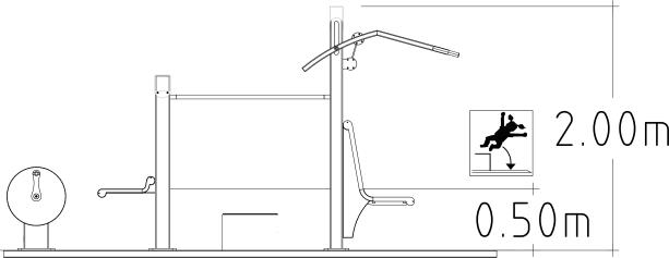 Équipement de fitness extérieur - Denfit Gym Combi 5 - 8065119 - Hags - Spécifications complètes_2