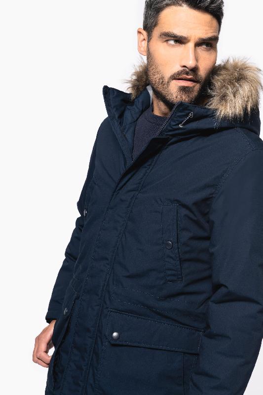 Parka grand froid Kariban - Réf: K621 - Toile épaisse, capuche matelassée avec fausse fourrure détachable, plusieurs tailles et couleurs disponibles_2