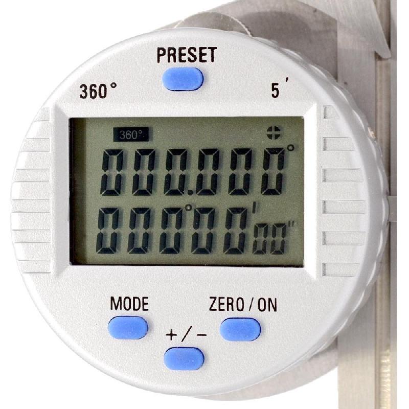 Rapporteur d'angle digital avec RS232 - lecture digitale confortable - Référence 445300_2