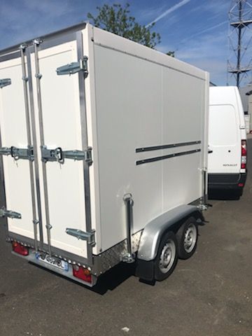 Remorque frigorifique double essieu 1300 kg - RAPHA 19 - dimensions 2m42x1m28x1m70 - température 0 à 5°C_2