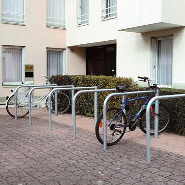 Arceau cycles et motos simple - Mercure - acier galvanisé - design compact et sécurisé - réf 8207520_2