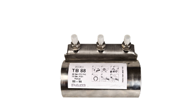 Manchon de réparation de canalisation d'eau potable en inox - ALLINOX - largeur 200 mm - 3 boulons - pour différents matériaux_2