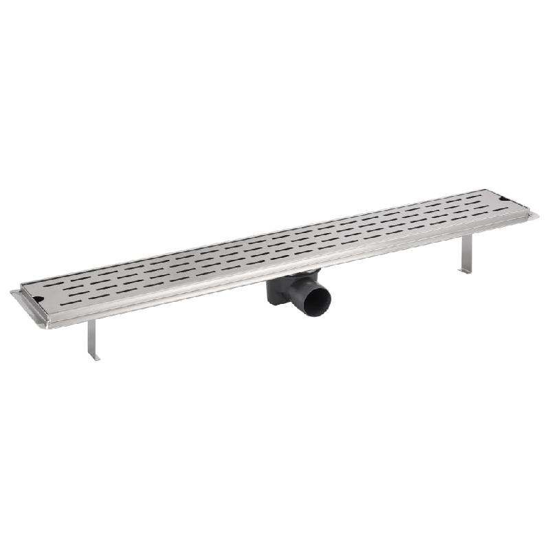 Vidaxl drain de douche linéaire 830 x 140 mm acier inoxydable 142180_2