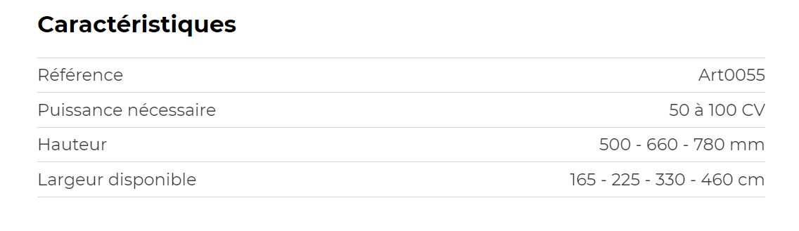 Bineuses multi-fraises FPSR - FPSRA - FPSRXA Terrateck - super lourdes pour tracteurs 50 à 100 CV_2