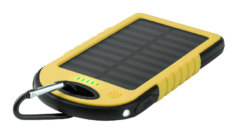 Power bank USB - plastique silicone - 4000 mAh - chargeur solaire et lampe LED_2