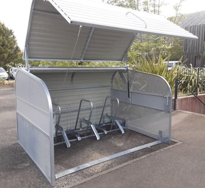 Consigne vélo collective compacte et personnalisable - VelMalle - 6 vélos avec supports adaptés et fermeture par clés_2