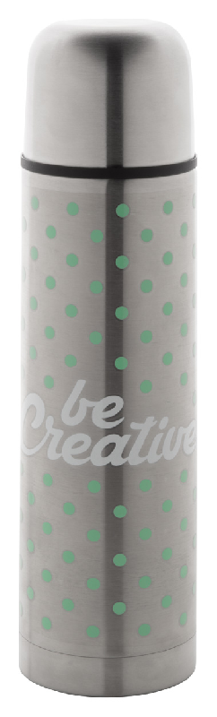 Thermos - Bouteille isotherme double paroi en acier inoxydable - 500 ml - Couleur argenté_2