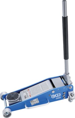 2889 - Cric rouleur BGS Technic - Aluminium et acier - Capacité de chargement 2,5 T - Mécanisme à double piston_2