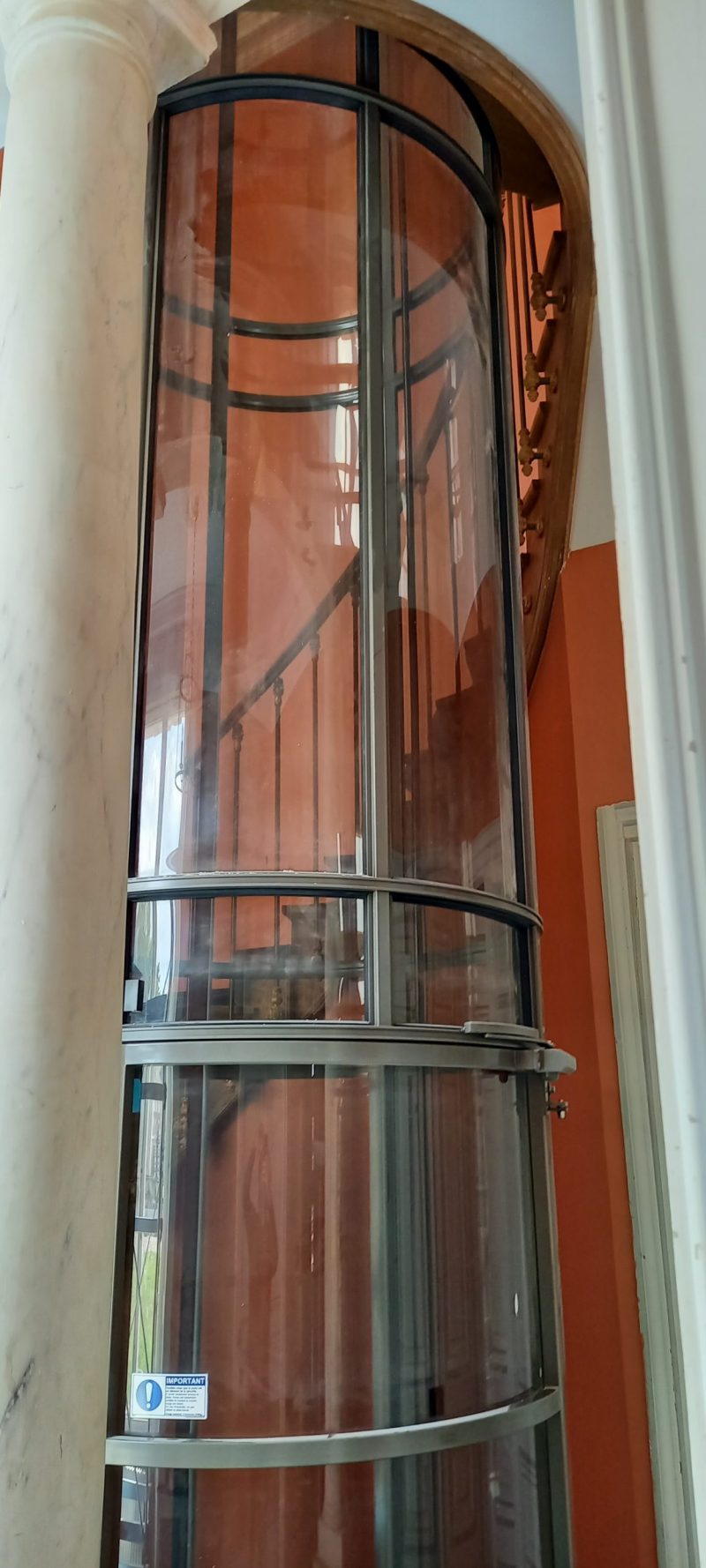 Ascenseur circulaire pneumatique et panoramique d'intérieur, jusqu'à 15m_2