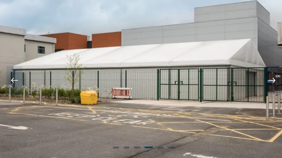 Bâtiment modulaire pour salle de classe et gymnase polyvalent - HTS TENTIQ GMBH - structures métallo-textiles avec options d'isolation_2