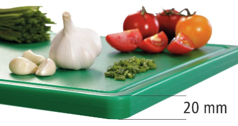 Planche à découper PRO 53x32 W-R A120511 Bartscher - Vert_2