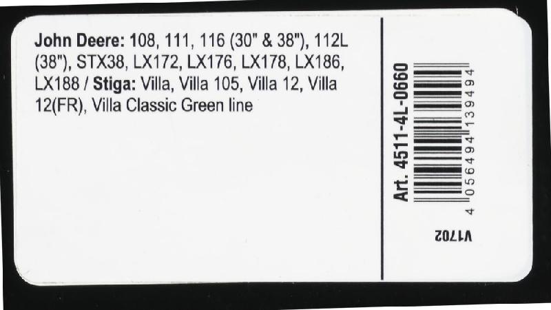 Courroie trapézoïdale X-Grip V - type 4L660_2