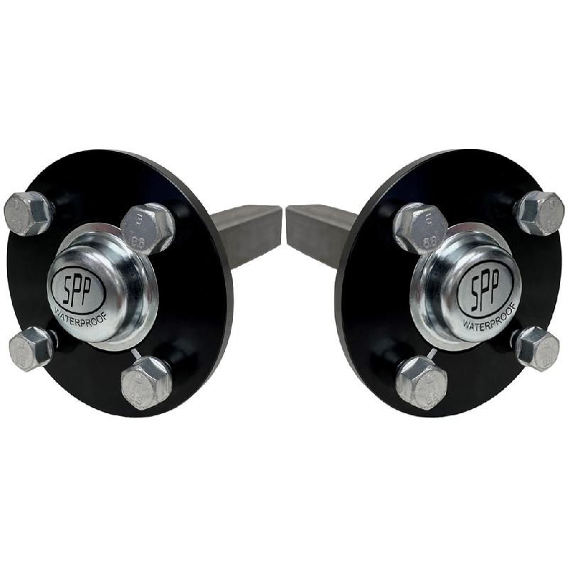 22x11.00-8 Knobby ATV Quad Trailer Kit Wheels, 40x40 Axles Load Capacity 310kgs_2