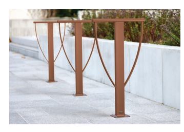 Appui vélos Lisbonne - Jesignale - acier galvanisé ou peint - faible encombrement_2