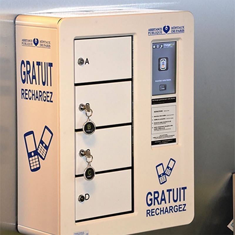 Borne murale de recharge de smartphones et tablettes - Smart - Sécurité High Tech - Autonome et brevetée_2