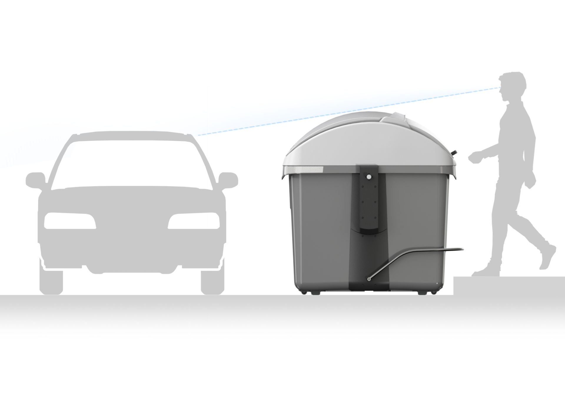 Conteneur OVAL à charge latérale - 2 et 3m3_2