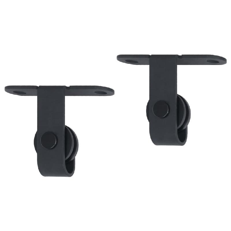 Vidaxl kit mini de porte d'armoire coulissante acier au carbone 152 cm 148019_2