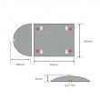 Easybump 50 NJ - Ralentisseur de vitesse modulable en polypropylène - CPN Industries - Dimensions 500 x 430 x 50 mm_2