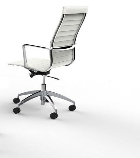 Fauteuil de direction EVOLE en simili cuir noir ou blanc - Mécanisme basculant - Référence 7700 FD M_2