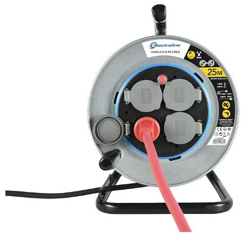 Rallonge electrique enrouleur platine fixe 3g1.5 - 25m_2