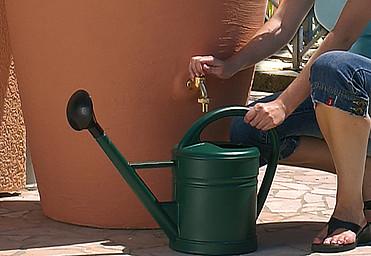 Amphore terracotta - 500L - réservoir esthétique en polyéthylène renforcé avec collecteur filtrant et robinet laiton_2