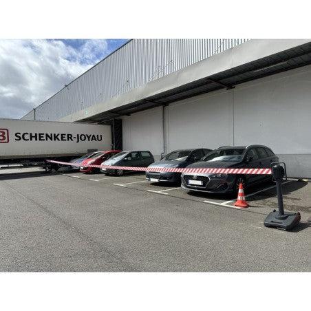 Chariot de délimitation à sangle - Rouge / Blanc / 15 / 1_2